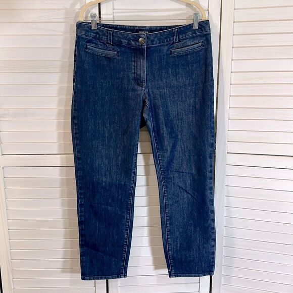 Lands End Jeans Size 12 Fit 1 Crop Capri - Picture 3 of 11